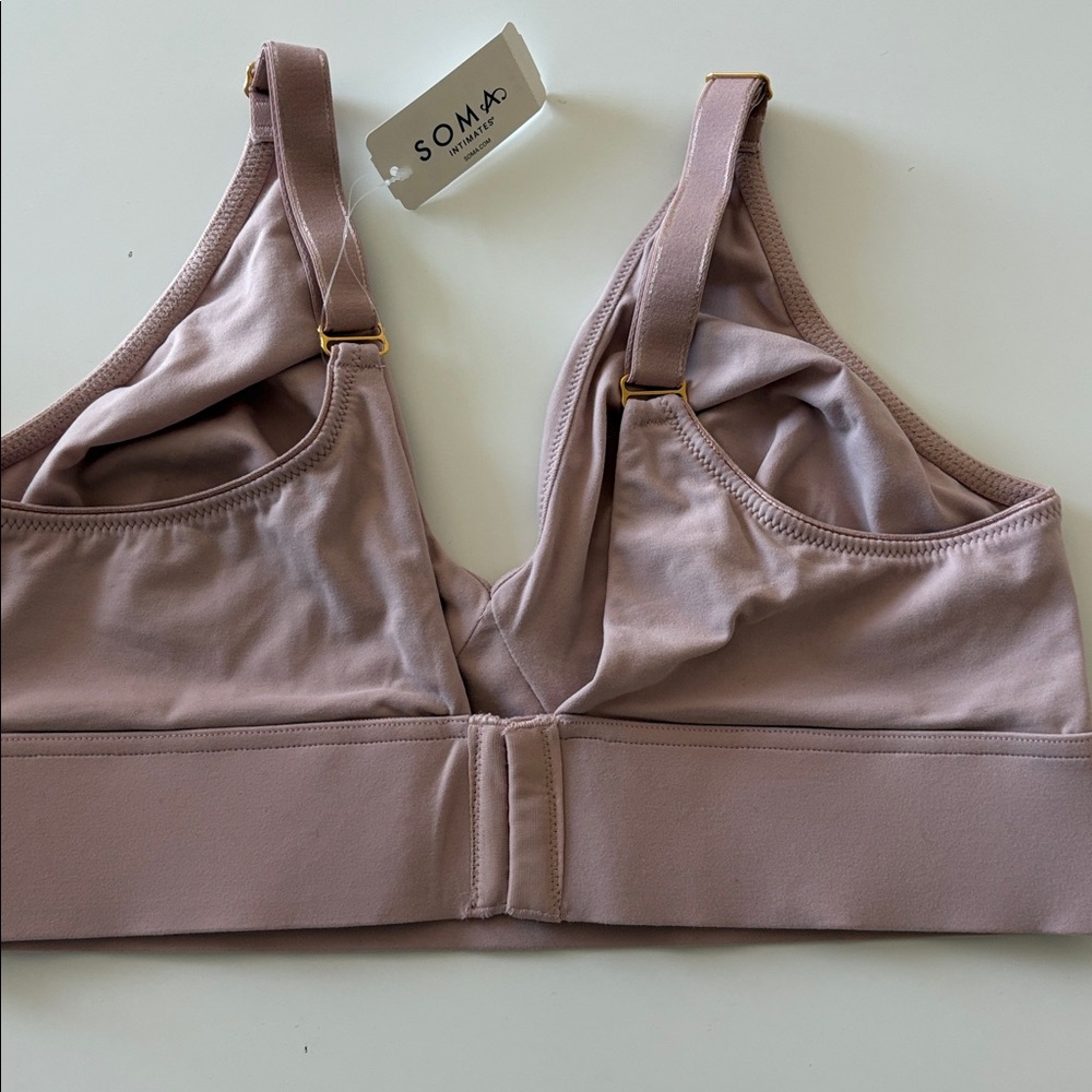 Soma Embraceable Wireless UL Tailored Bra - Adobe Rose - Picture 3 of 3